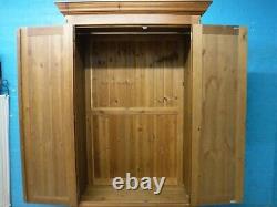 Dovetailed Large Chunky Solid Wood 2door 1drawer Wardrobe Visit Our Shop