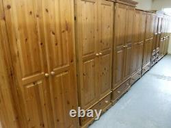 Dovetailed Large Chunky Solid Wood 2door 1drawer Wardrobe Visit Our Shop