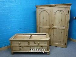 Dovetailed Rustic Large Chunky Solid Wood 2door 3drawer Wardrobe See Our Shop