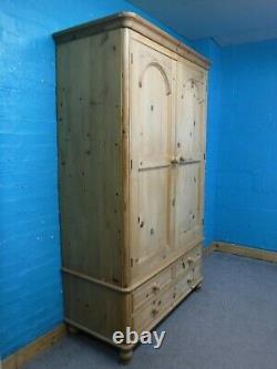 Dovetailed Rustic Large Chunky Solid Wood 2door 3drawer Wardrobe See Our Shop