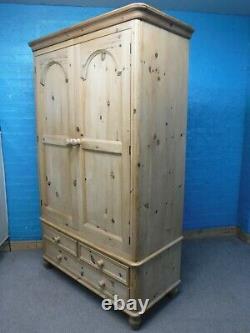 Dovetailed Rustic Large Chunky Solid Wood 2door 3drawer Wardrobe See Our Shop