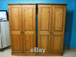 Ducal Large Solid Wood 2door 1drawer Wardrobe + Lock & Key See Our Shop