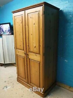 Ducal Large Solid Wood 2door 1drawer Wardrobe + Lock & Key See Our Shop