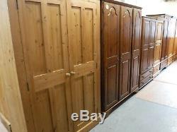 Ducal Large Solid Wood 2door 1drawer Wardrobe + Lock & Key See Our Shop