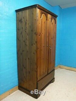 Ducal Large Solid Wood 2door 1drawer Wardrobe + With Lock & Key See Our Shop