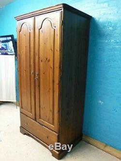 Ducal Large Solid Wood 2door 1drawer Wardrobe + With Lock & Key See Our Shop