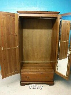 Ducal Large Solid Wood 2door 1drawer Wardrobe + With Lock & Key See Our Shop