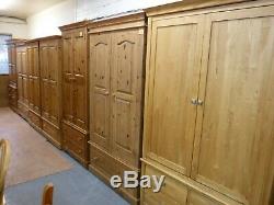 Ducal Large Solid Wood 2door 1drawer Wardrobe + With Lock & Key See Our Shop