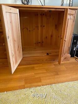 EXTRA LARGE SOLID PINE 4 DOOR 3 DRAWER SIDEBOARD/STORAGE L 1.9m H 65cm D 44cm