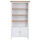 Earnley White & Washed Oak Bedside Chest of Drawers Wardrobe Bed Dressing Table