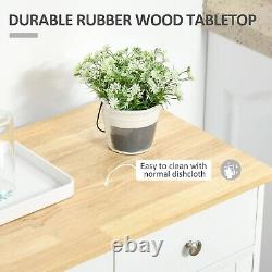 Elegant Kitchen Floor Cabinet with Adjustable Shelf & Large Storage Space