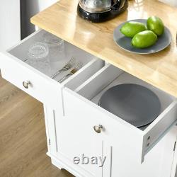 Elegant Kitchen Floor Cabinet with Adjustable Shelf & Large Storage Space
