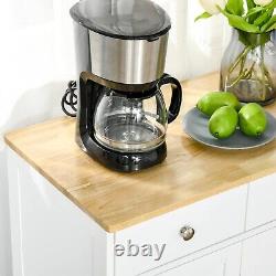 Elegant Kitchen Floor Cabinet with Adjustable Shelf & Large Storage Space
