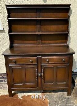 Ercol Dresser Cupboard 2 Drawers Large Cupboard Plate Rack Kitchen Storage