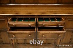 Ercol Large Dresser 4 Drawers 4 Doors Open Shelving Golden Dawn FREE UK Delivery