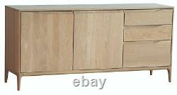 Ercol Romana Large Sideboard Clear Solid OAK W160cm D45 cm H75cm RRP £3305