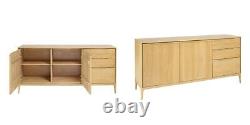 Ercol Romana Large Sideboard Clear Solid OAK W160cm D45 cm H75cm RRP £3305