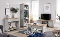 Extra Large 180cm Grey Oak TV Stand 1 Drawer Cabinet Television Unit B Seconds