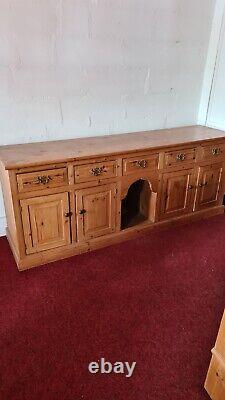 Fabulous Extra Large Solid Antique Pine Dresser