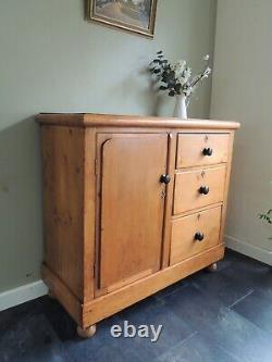 Fabulous Large Antique Victorian Solid Pine Sideboard Drawers FREE DELIVERY