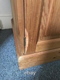 Farmhouse Pine Dresser 4 Glass Doors 4 Drawers 4 Cupboard Very Large