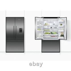 Fridge Freezer Fisher & Paykel RF540ADUB6 French-Door Black Steel Ice & Water