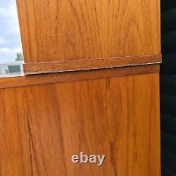 G Plan Mid Century Teak Large Wall Unit with Bar and Lighting Display Cabinet