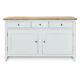 Grey Painted Large Sideboard 2 Doors 3 Drawers, Baumhaus Signature Fully Built