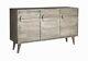 Greyston Solid Wood Large Sideboard with 3 Drawers and 3 Doors in Grey Tone
