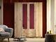 Hana Oak Effect 4 Door 2 Drawer Large Wardrobe with Mirrors Bedroom Furniture