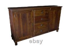 Handcrafted Rosewood Large Sideboard with 2 Door Cabinets and 4 Drawers