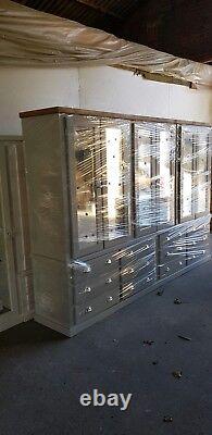 Handmade Aylesbury Next (grey+mid Oak) 12 Drawers/6 Doors Large Wardrobe