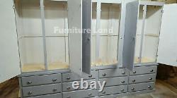 Handmade Dewsbury Next Grey MID Oak S, Cup, H12 Drawers6 Doors Large Wardrobe