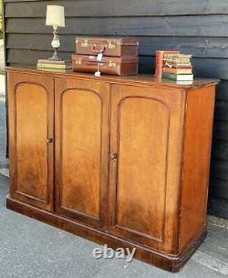 Handsome Large Victorian Mahogany High Sideboard Cabinet