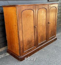 Handsome Large Victorian Mahogany High Sideboard Cabinet