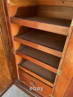 Handsome Large Victorian Mahogany High Sideboard Cabinet