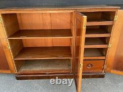 Handsome Large Victorian Mahogany High Sideboard Cabinet