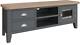 Hartwell Moonlight Dark Grey Large 2 Drawer TV Stand Unit/ Suits 65 inch TV's