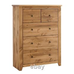 Havana Pine 3Large + 2 Small Drawers Chest(1 Pack)