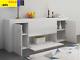 High Gloss Sideboard Cupboard with 2 Door and 2 Flap Drawers Display Cabinet Sto