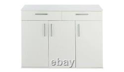 Home Venetia Large 3 Door 2 Drawer Shoe Cabinet -White