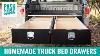 Homemade Truck Bed Drawers