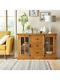 Ideal Home Whitford Solid Wood Ready Assembled 2 Door, 3 Drawer Large Sideboard