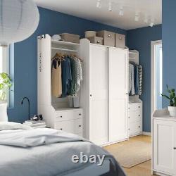 Ikea white large sliding door wardrobe