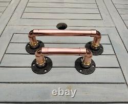 Industrial Designed Chunky Copper Pipe Cupboard/ Door/ Drawer Handles (22mm)