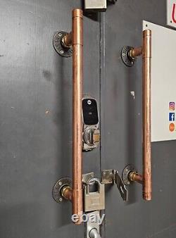 Industrial Designed Chunky Copper Pipe Cupboard/ Door/ Drawer Handles (22mm)