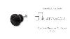 Infinity Decor Ebonised Beehive Large Cupboard Knob Cabinet Knob Drawer Pull Handles