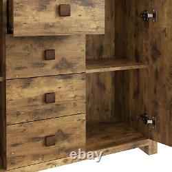 Jakarta Large Sideboard Cabinet Living Room 4 Drawers 2 Doors Bedroom Mango