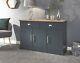 Kendal 3 Door 2 Drawer Large Sideboard Slate Blue