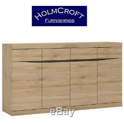 Kensington Oak Sideboard 4 Door 4 Drawer Large Sideboard